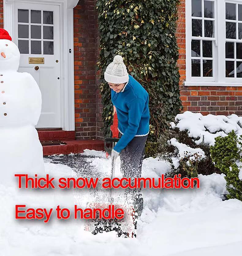 Household lithium electric outdoor portable folding snowplow Small road snow thrower Snowplow