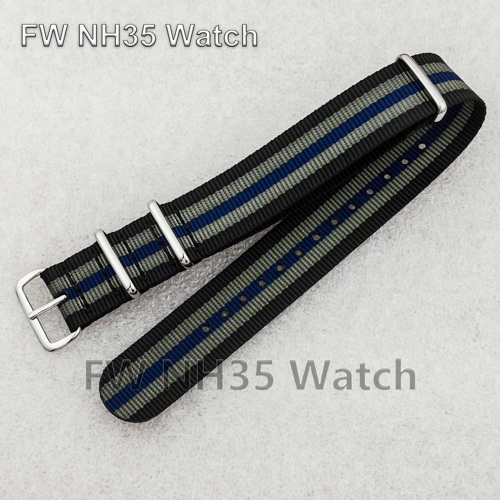 Watch Strap for Seamaster 300 Premium Nylon Loop Band High Quality 20mm Unisex Belt Watch Bracelet DIY Watch Parts Watch Strap 241230