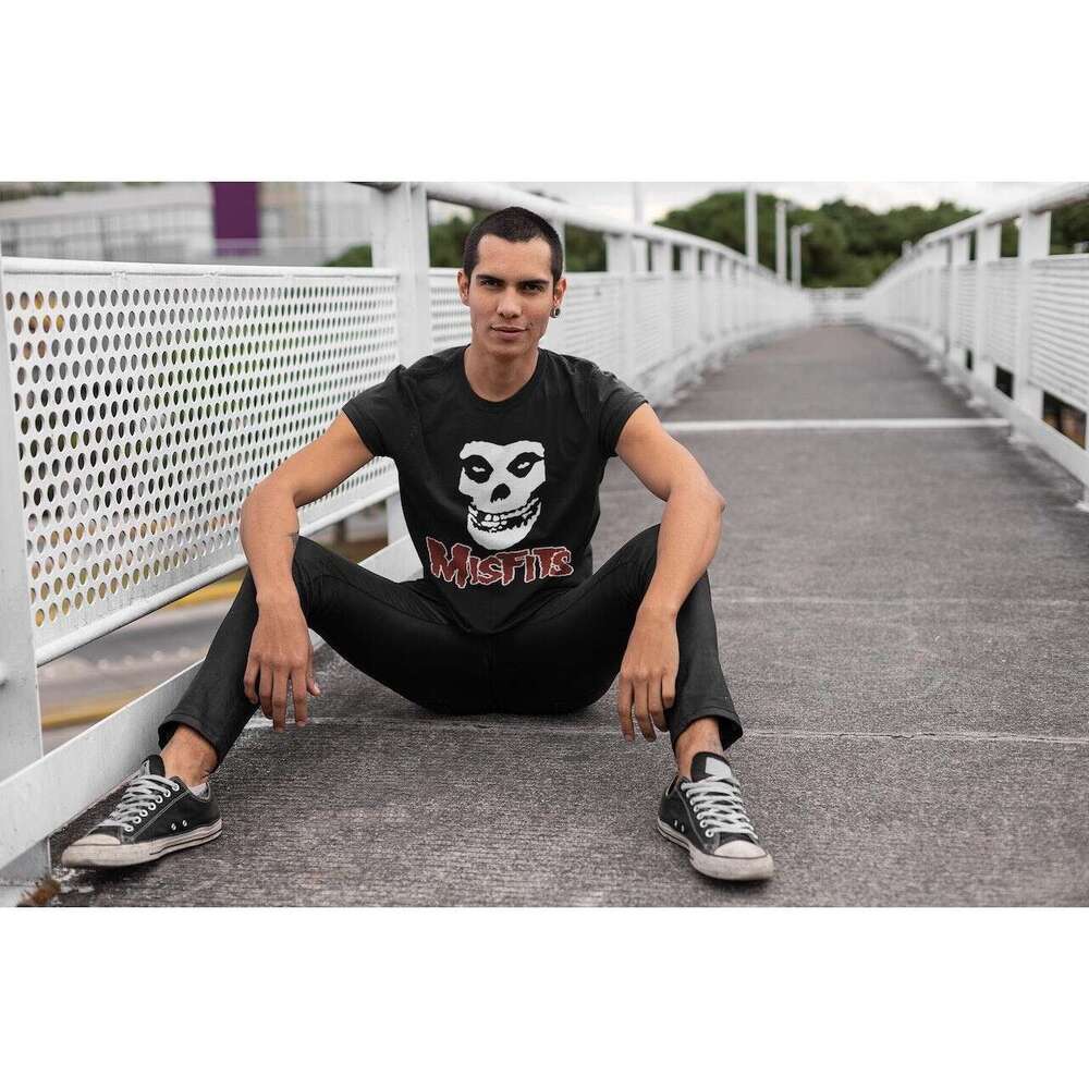 The Misfits Band Rock Hardcore Punk Style American Street Skull Pattern Men's T-shirt