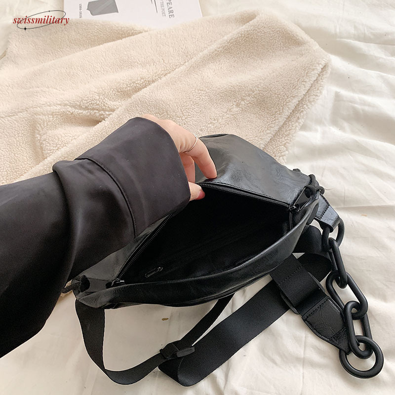 Fashion Brand Woman 2025 Winter New Waist Quality Leather Female Shoulder Bag Designer Crossbody Chest Pack #30 swissmilitary