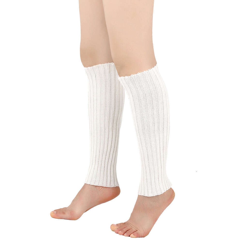 Warm Woolen Men Women, Leg Warmers For Autumn And Winter, Knitted Foot Protection Colorful Striped Boot Covers, Stacked Sock Covers