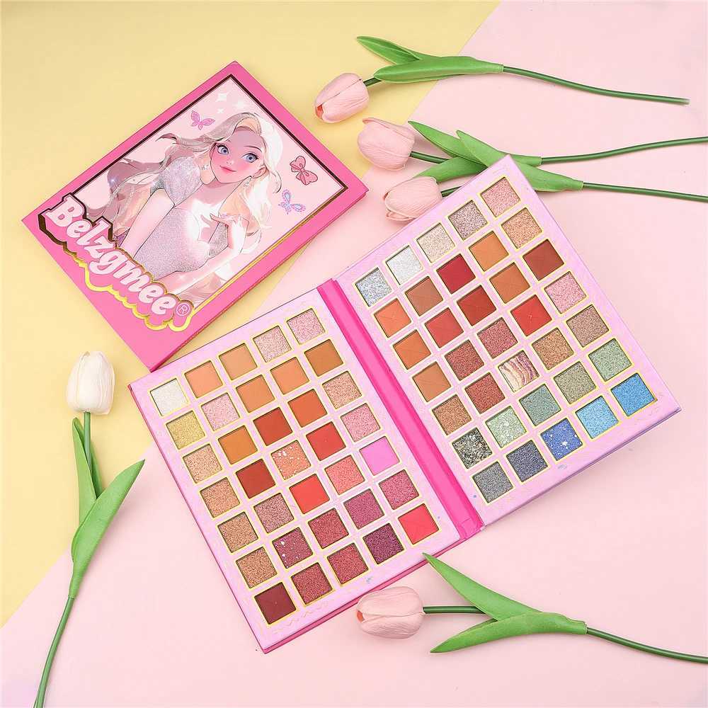 BELZGMEE 70 Colors Beauty Girl Matte Eye Shadow Palette Book Glitter Color eye shadow Professional eye shadow Makeup DIY Role Play W241230
