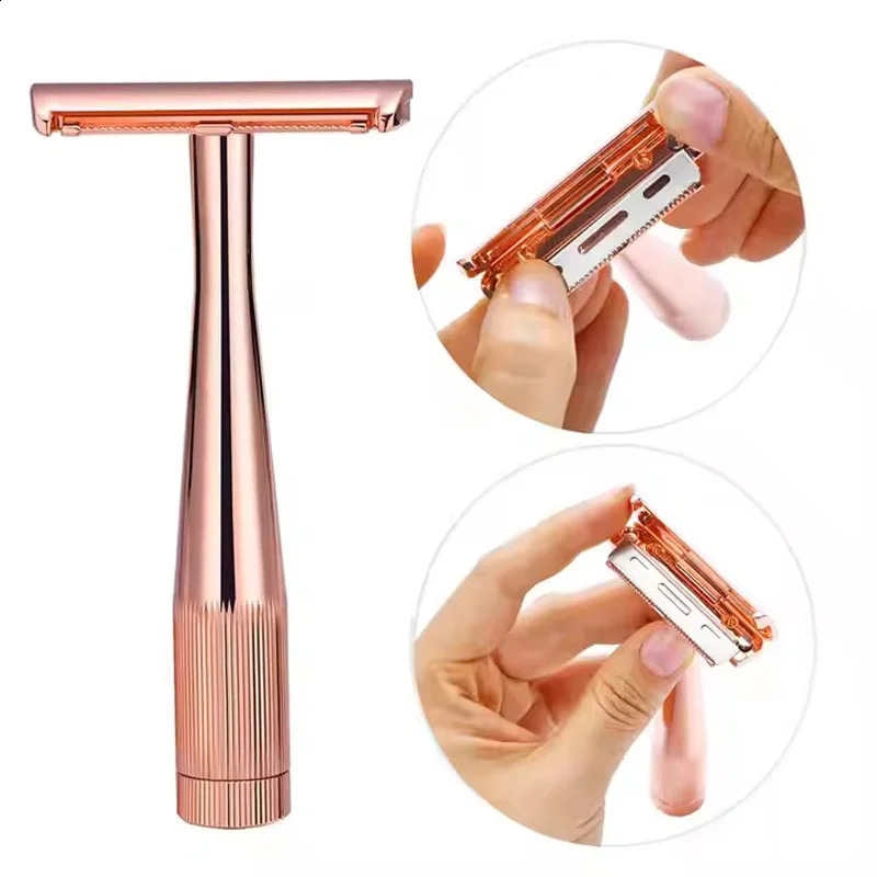 Berjaya Single Sided Manual Half Safety Razor For Female Multi Functional AC Blades For Body/Armpit/Bikini/Legs Hair Shaving 241230