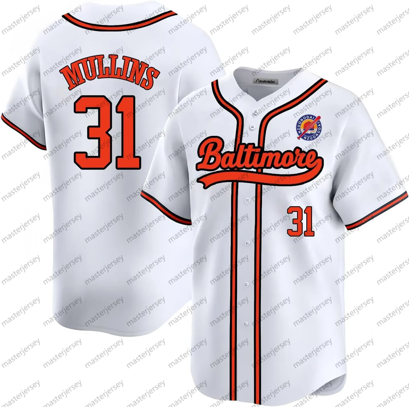 31 MULLINS Baseball Jerseys RIPKEN RUTSCHMAN HENDERSON COWSER Custom Men/Women/Youth