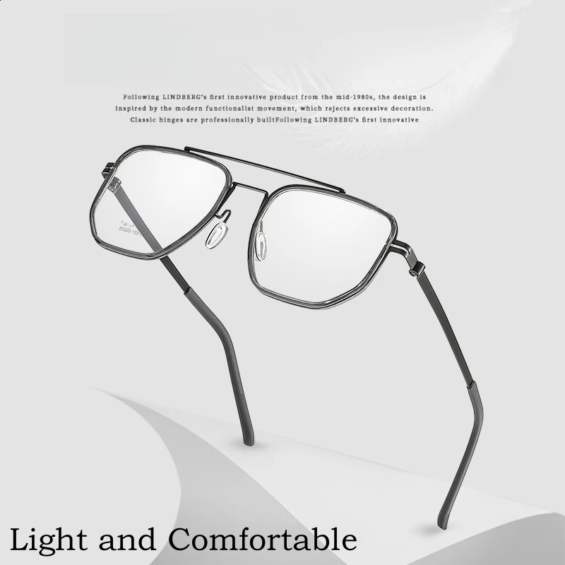 YIMARUILI Ultra-light Fashion Double Beam Eyeglass Frame mens Retro Optical Prescription Womens Glasses 2613 241230