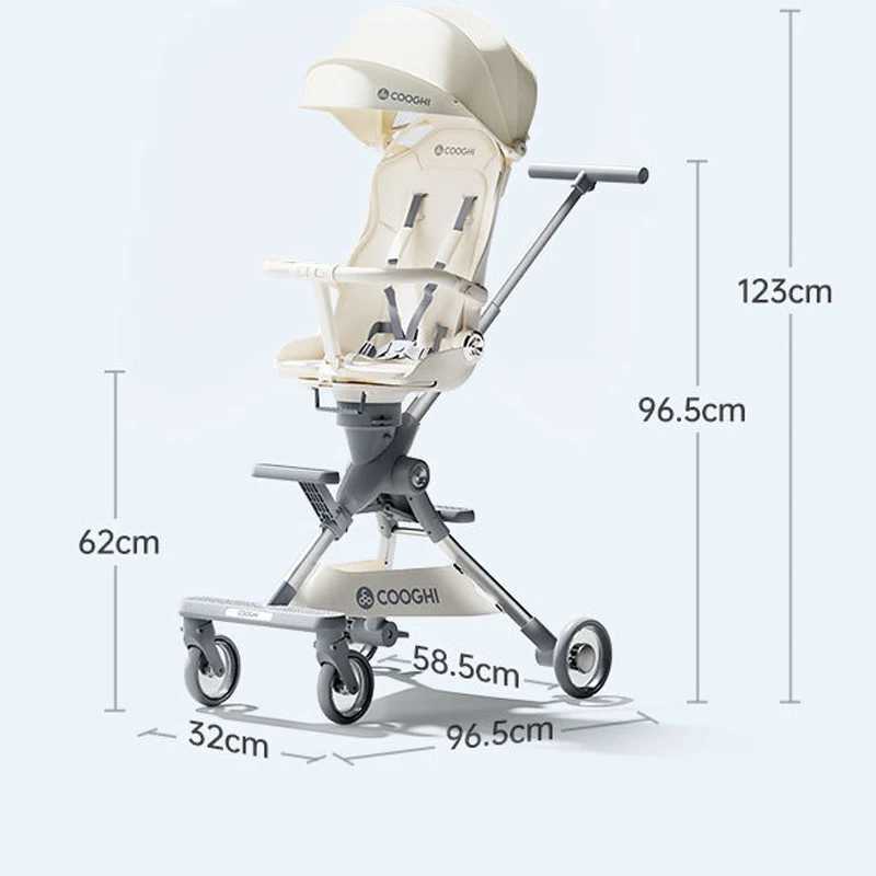 Baby carriage Folding Children Lightweight Baby Two-way Push can sit and lie down High Landscape Lightweight strollersXJ241231