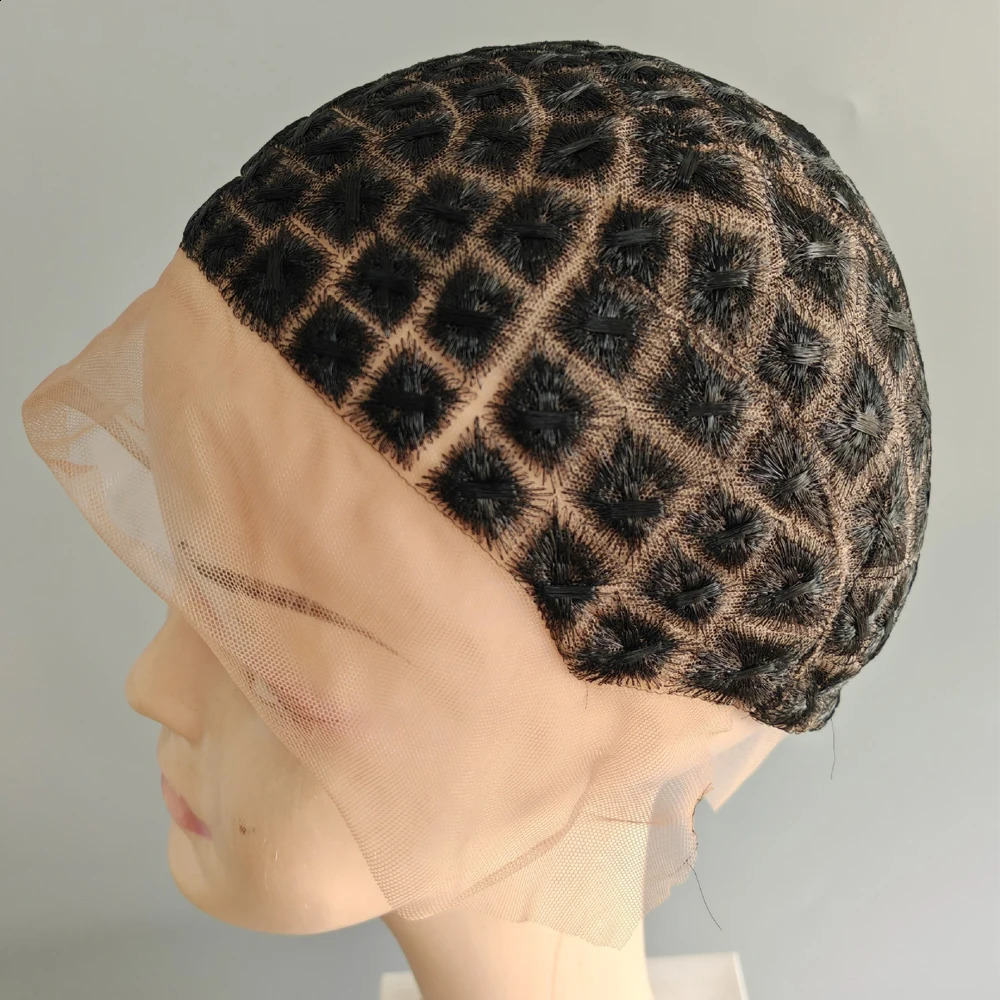 Braided Wig Cap for Crochet Braids Full Double Lace Braided Wig With Baby Hair Suitable for Making Crochet Wigs with Bangs 241230