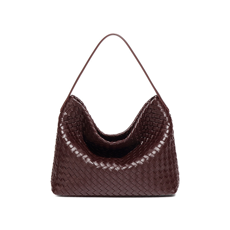 Designers Women Fashion Large Capacity Tote Pu Leather Woven Underarm Shoulder Bag bag