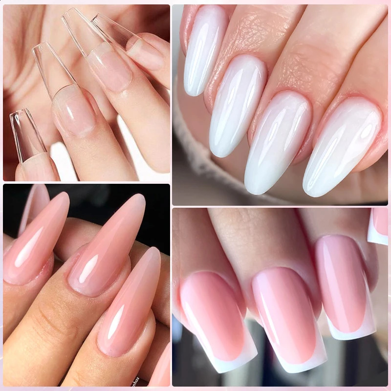 Poly UV Gel Kit All for Manicure Gel Nail Extension Set Slip Solution Builder Acrylic Gel Polish Nail Art Tool Fingertips 241230