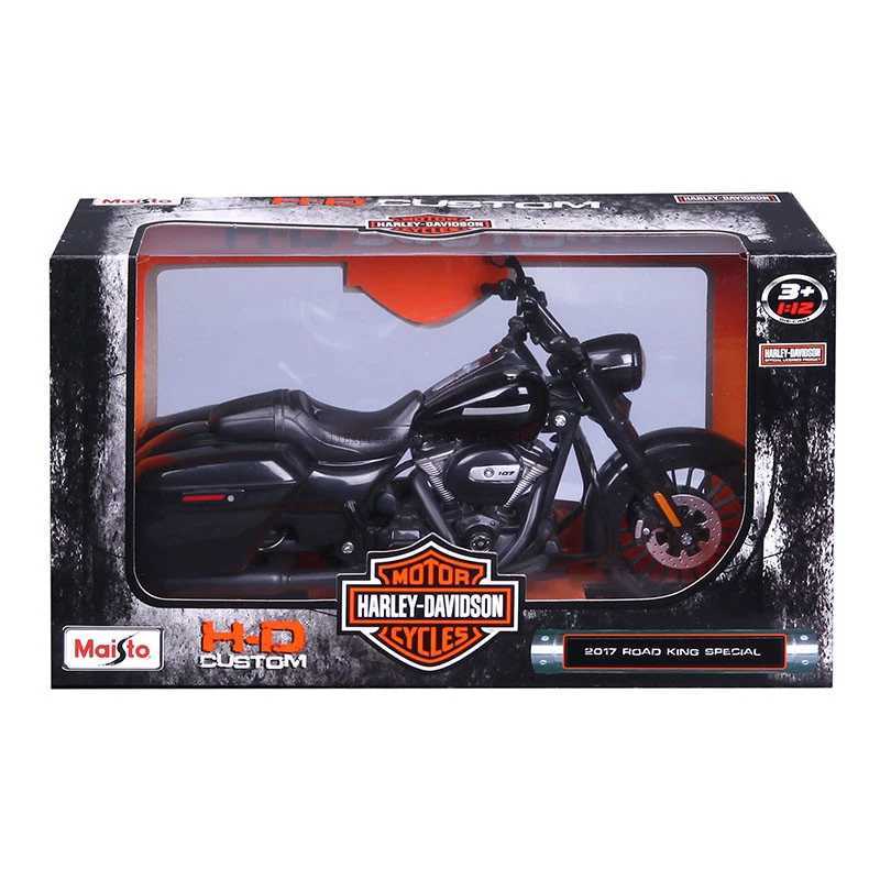 Maisto 1 12 Harley Davidson 2017 Road King Special Classic Static Die Casting Motorcycle Model Collectibles Toy Gifts W241231