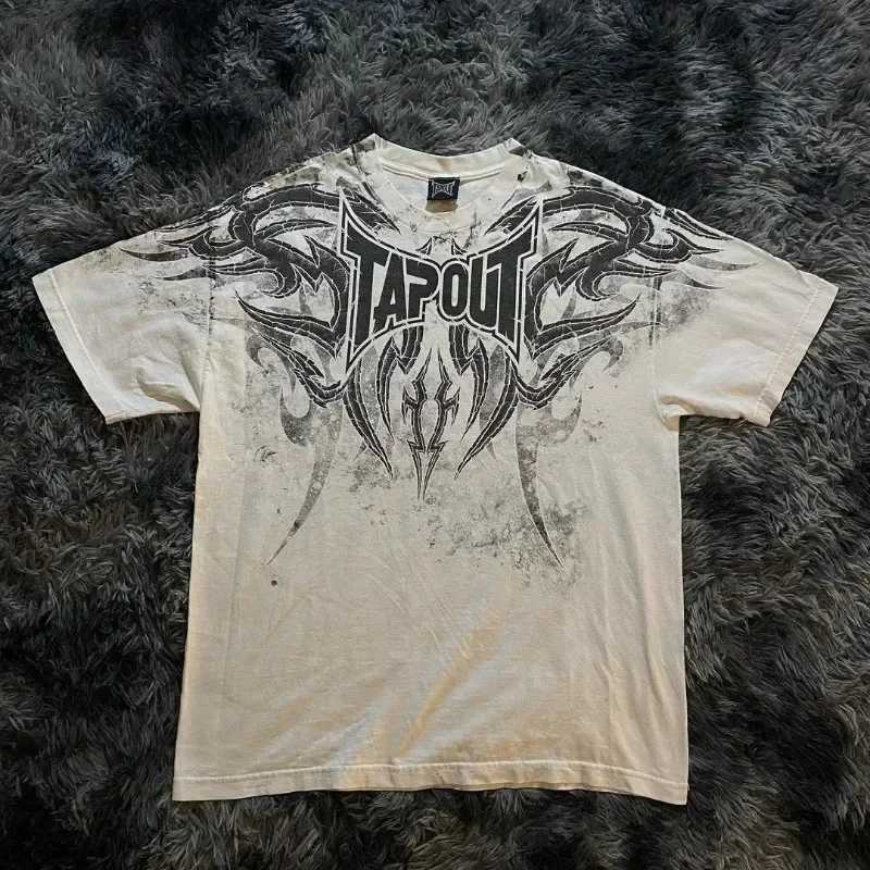 Streetwear T Shirt Y2K Mens Hip Hop Letter Graphic Print Oversized TShirt Harajuku Round Neck Cotton Short SLeeve TopsXJ241231