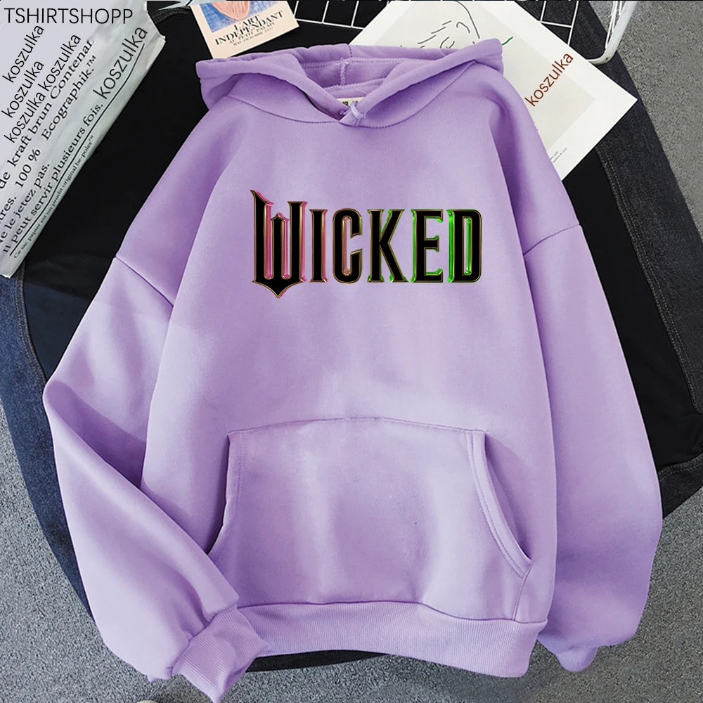 Wicked Fantasy Movie Letter Hoodie Retro Women/men Hoodies Unisex Sweatshirt Vintage Aesthetic Harajuku Winter Clothes 241230