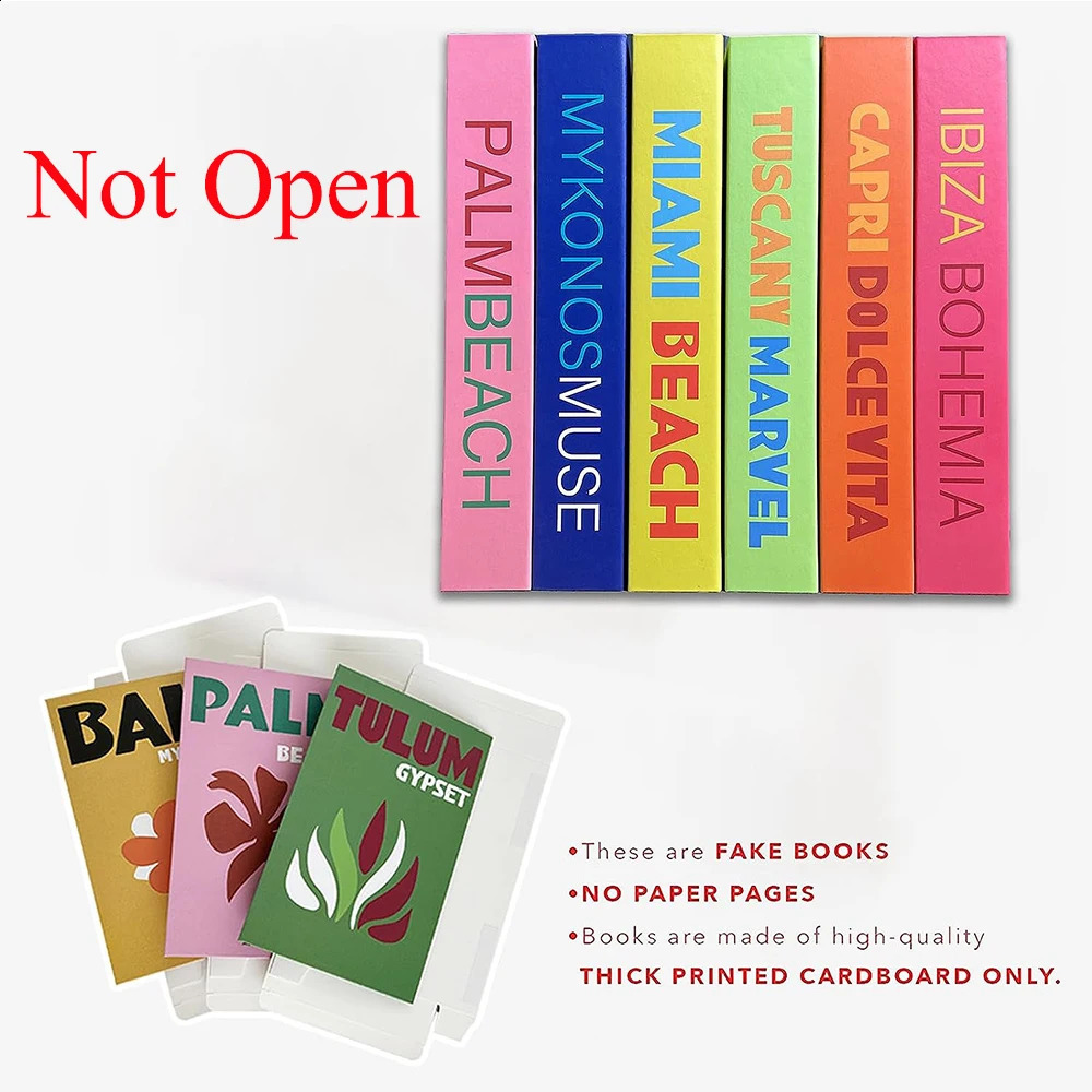 Travel Series Book Decoration Coffee Table Decoration Living Room Fashion Prop Books Home Decoration Model Room IBIZA 241217