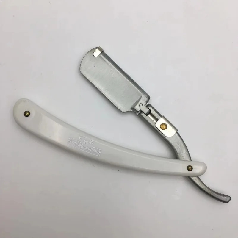 1P Stainless Steel Folding Shave Knife Handle Beard Straight Razor Hair Dressing Tool Men Manual Convenience Hair Trimmer Shaver 241230