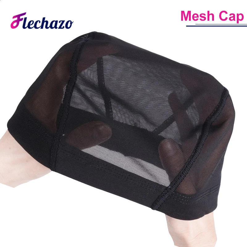 5 Pcs Durable Dome Wig Cap Breathable Mesh Wig Cap for Making Wigs Black Weaving Cap Elastic Hairnets Wig Caps S M L 241230