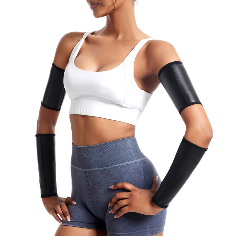 Woman Faux Leather Arm Sleeves Compression Sleeves Women Body Shaper Small Gloves Exercises Bicep Trimmers Shapewear Sets 241231