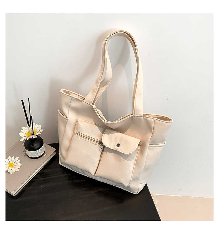 2024 New Handheld Tote Bag for Women, Large Capacity for Work and Commuting, High Grade, Student Ultra Light Handheld, Single Shoulder Big Bag 241231