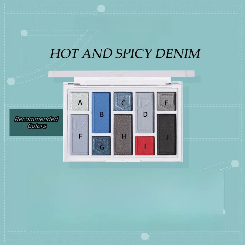 10 Colors Eye Shadow Palette Matte Pearlescent fine Eye Shadow Blusher Highlighter Concelar Powder 241231