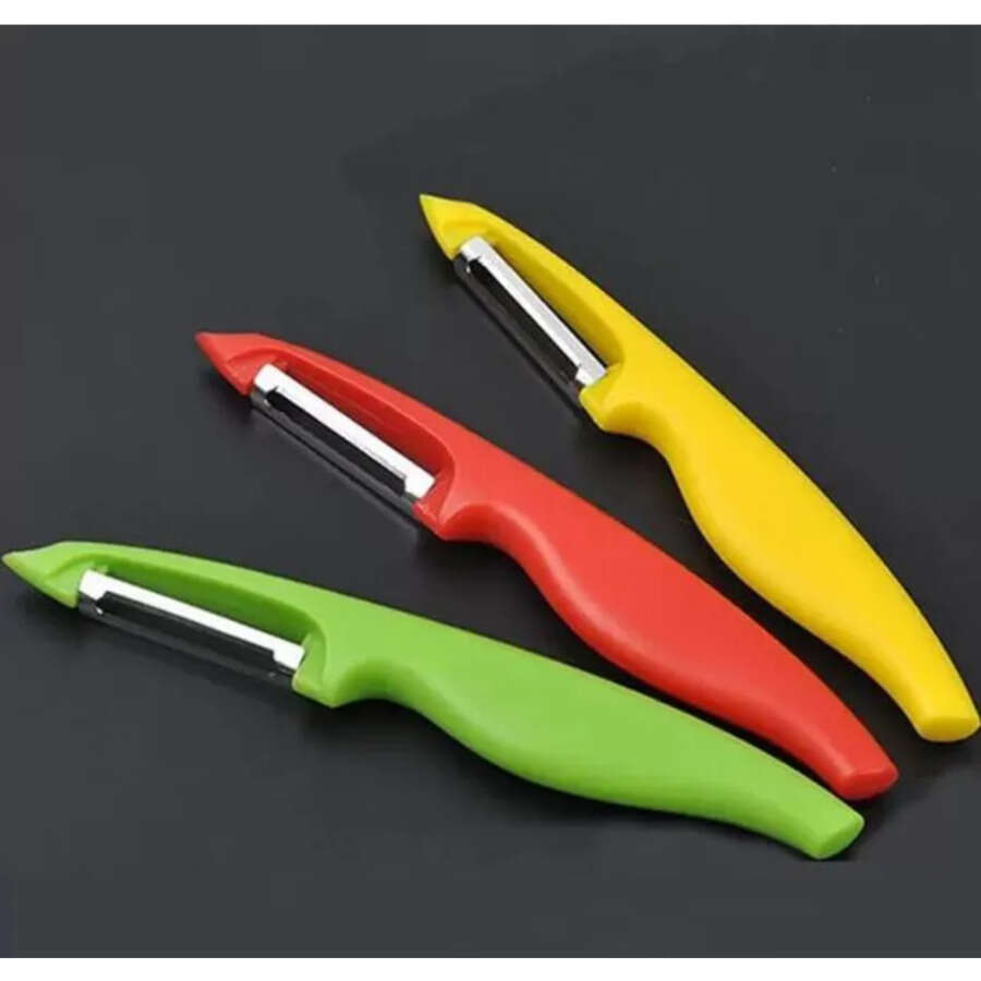 Stainless Creative Steel Potato Peeler Anti-Slip Plastic Handle Kitchen Gadgets Vegetable Fruit 4.23
