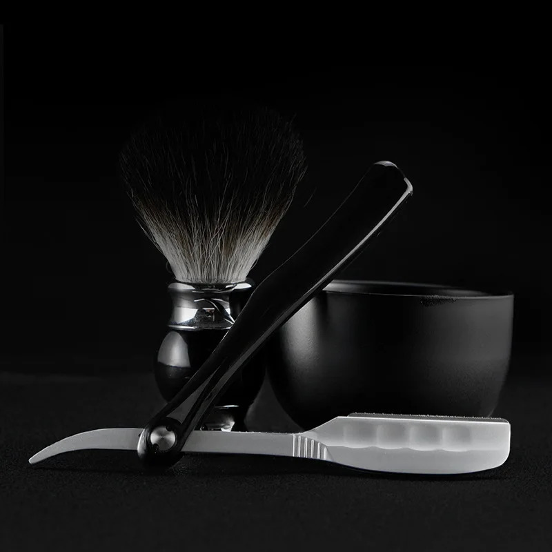 Japanese Manual Folding Hair Razor Holder Stainless Steel Shaving Eyebrow Knife For Feather Blade Hairdressing Tool G1221 241230
