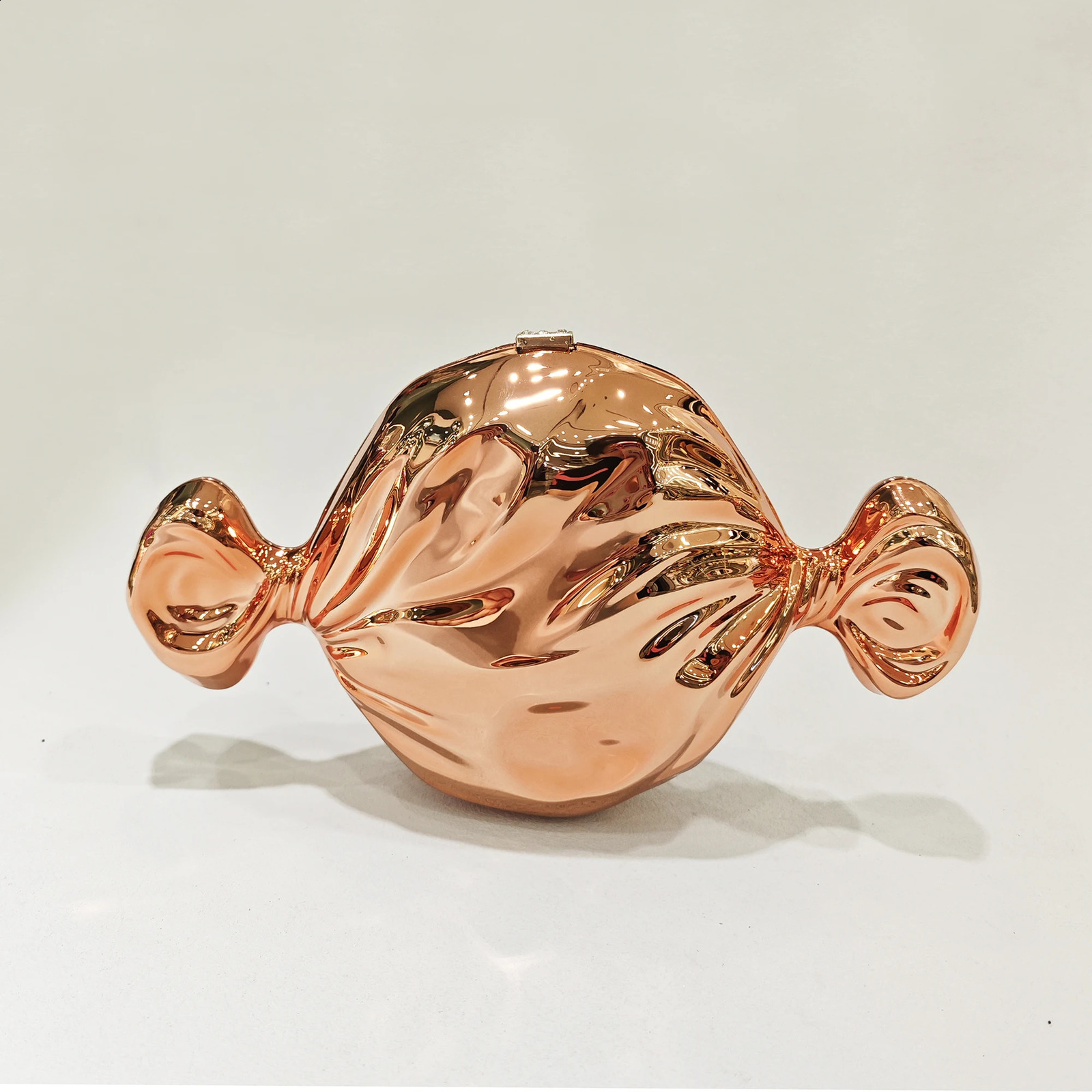 JXL-Metal candy bag Crystal Evening Clutch for Women Hollow fashion hand bag Clutch Wedding Purses 241231