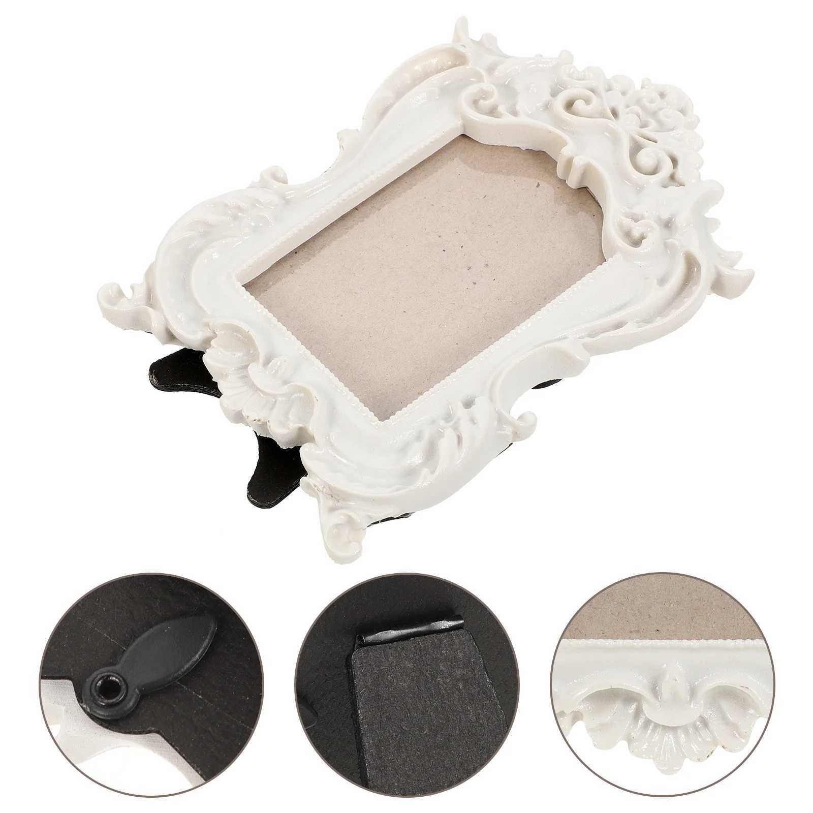Frames Frame holder retro display gold desktop rural wedding photo frame commemorative Baroque decoration CL250102 H260306