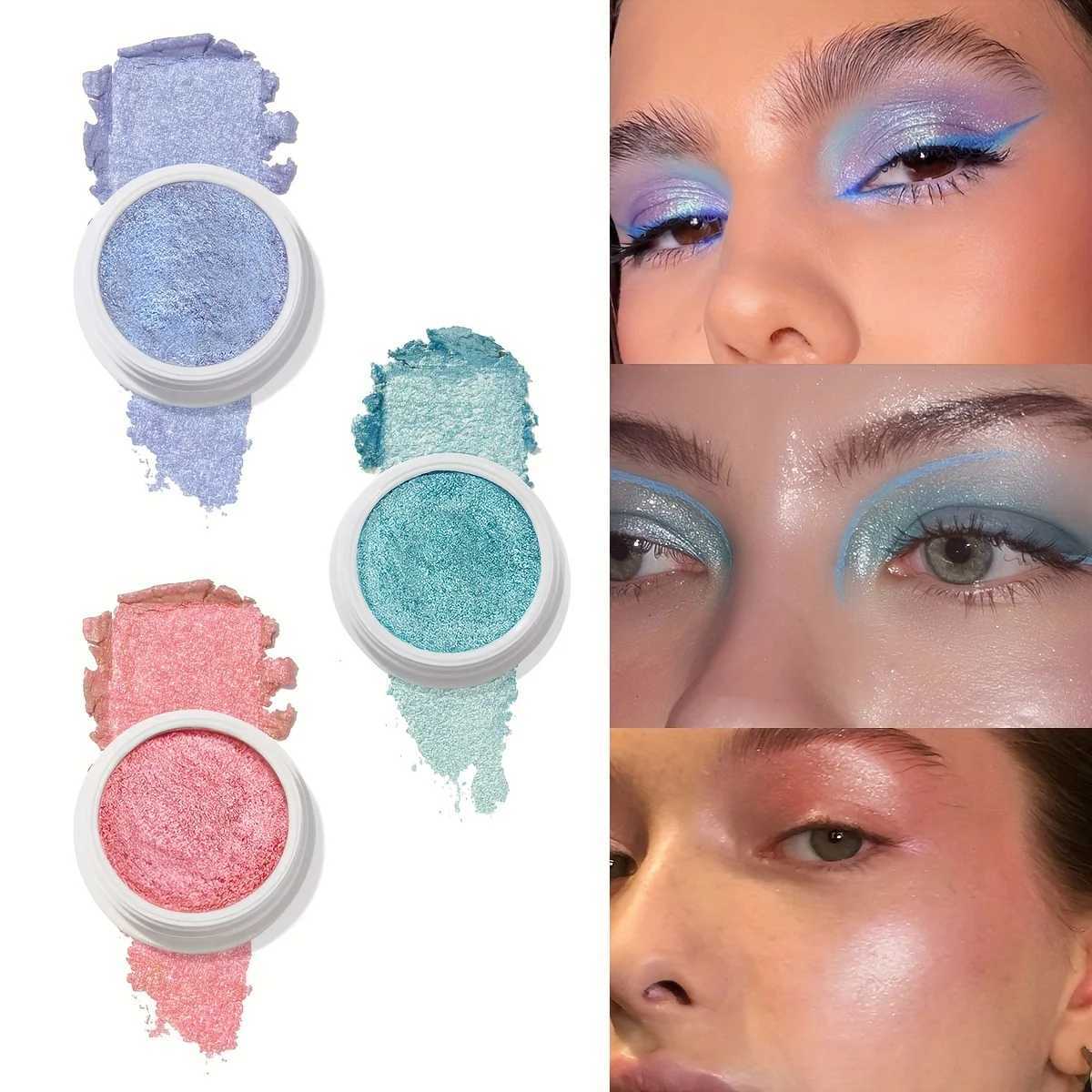 Chameleon flash eye shadow pearl light monochrome fluorescent lamp bright effect makeup shimmer eye makeup tools W241230