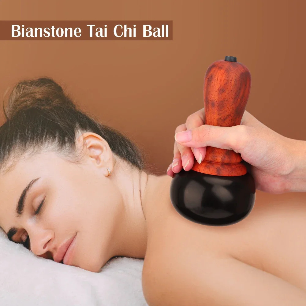 Stone Electric GuaSha Natural Stone Needle Skin Scraping Back Neck Face Massage Relax Muscles Skin Lift Care Spa 241230