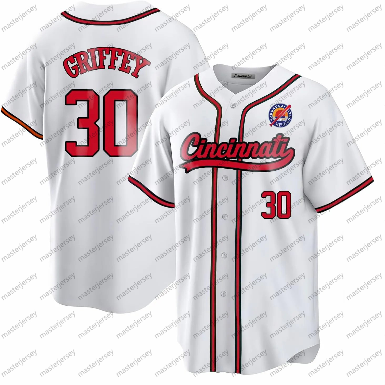 14 ROSE Baseball Jerseys DE LA CRUZ GRIFFEY Custom Men/Women/Youth Jersey