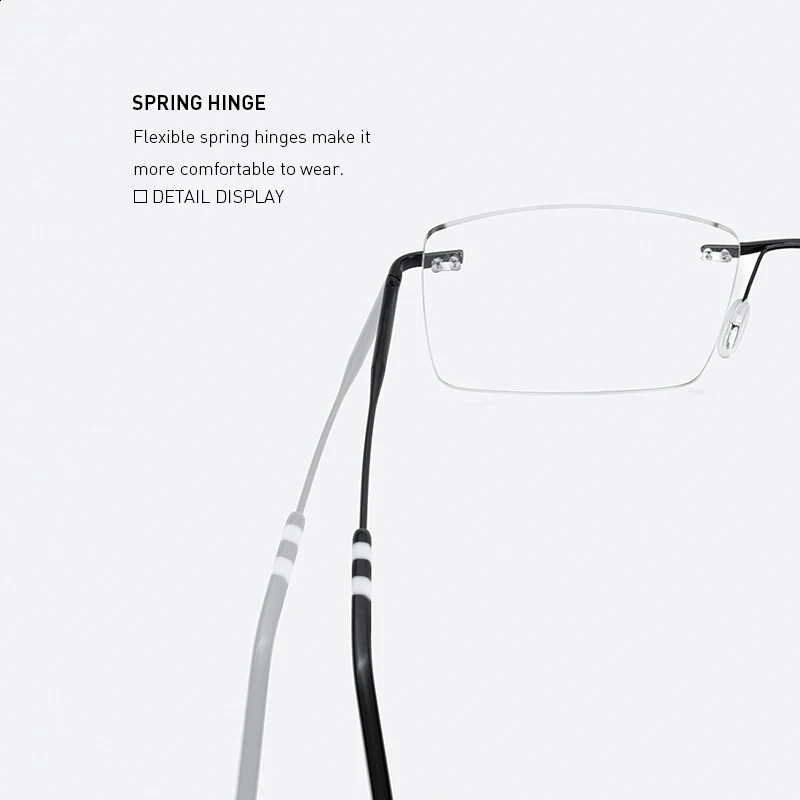 MERRYS Men Alloy Rimless Glasses Frame Square Ultralight Frameless Women Optical Frames Eyewear S2417 241230