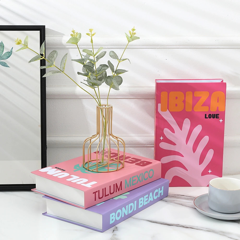 Travel Series Book Decoration Coffee Table Decoration Living Room Fashion Prop Books Home Decoration Model Room IBIZA 241217