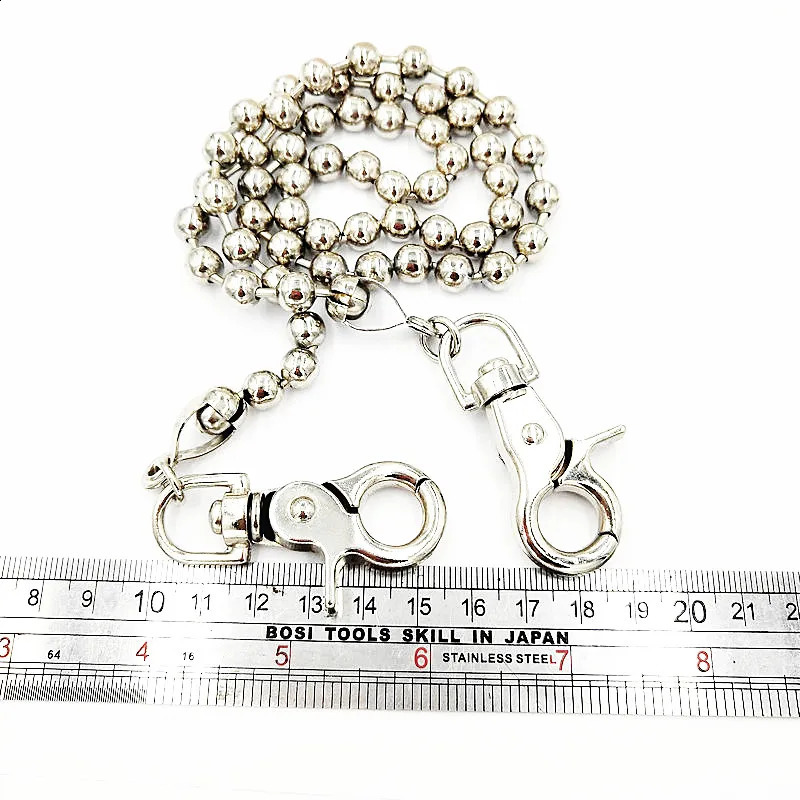 keychain pubg Punk Men Wallet Belt Chain Ball Metal Trousers Chain For Jeans Pants Fashion Jewelry For Men Women 241230