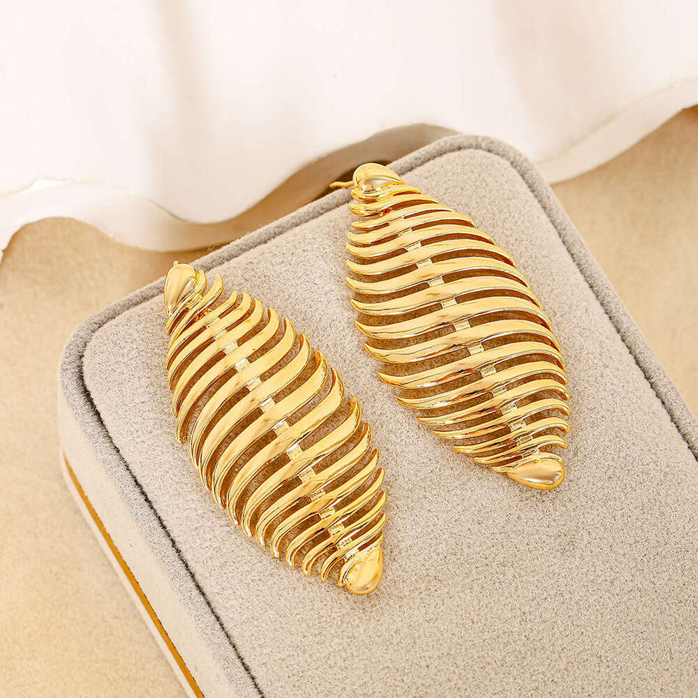 Earrings with fashionable high-end feel, light temperament, and 2024 new style, niche design, unique earrings