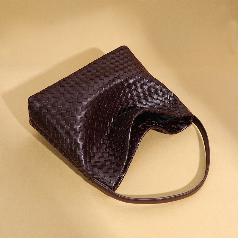 Designers Women Fashion Large Capacity Tote Pu Leather Woven Underarm Shoulder Bag bag