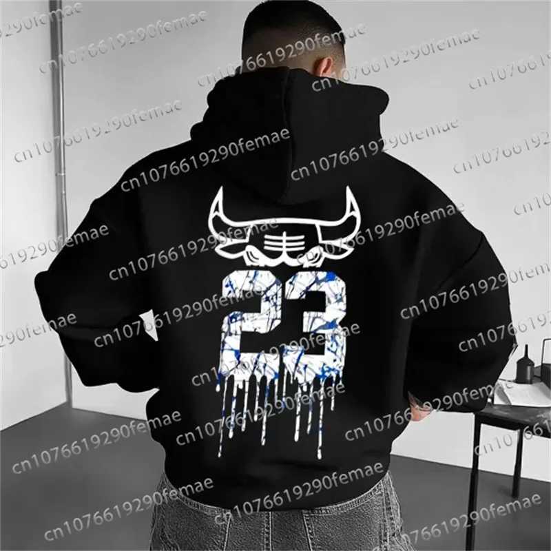 Men's Hoodies Sweatshirts Latest Hot Selling Chicago Bulls Printed Pattern Mens Long Sleeve Hoodie Daily Street Casual Fashion Top J241230
