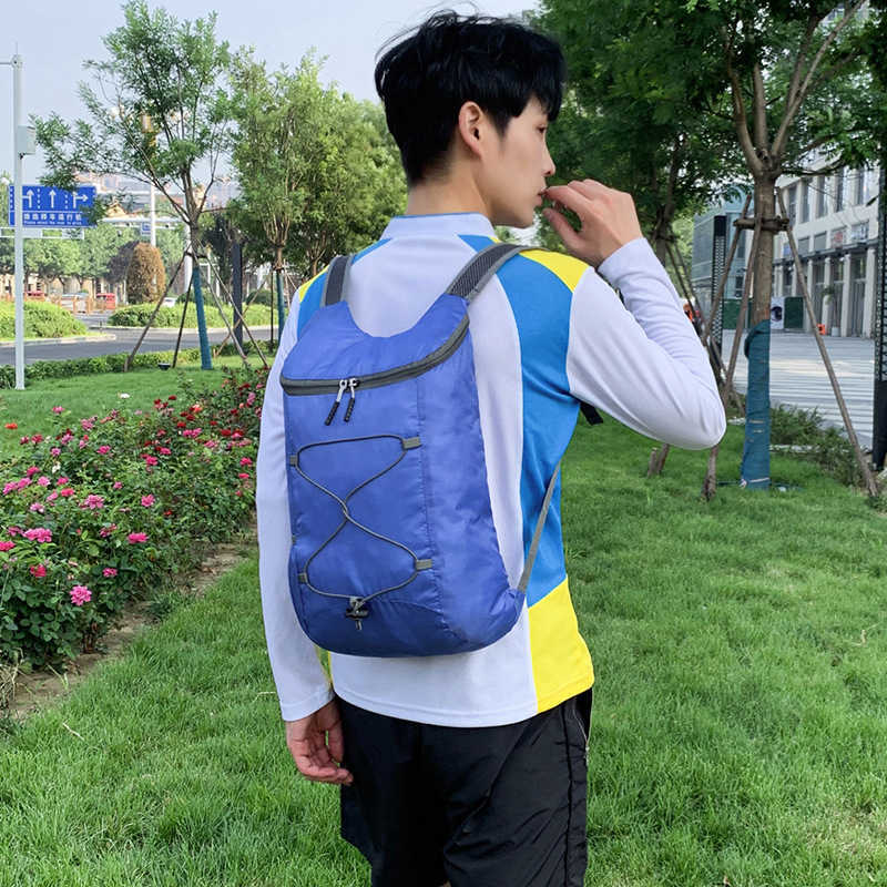 Skin Bag Travel Bags Backpack Mens and WoMens Ultra Light Sports Bag Portable Outside the Household Foldable Backpack Printed 240920