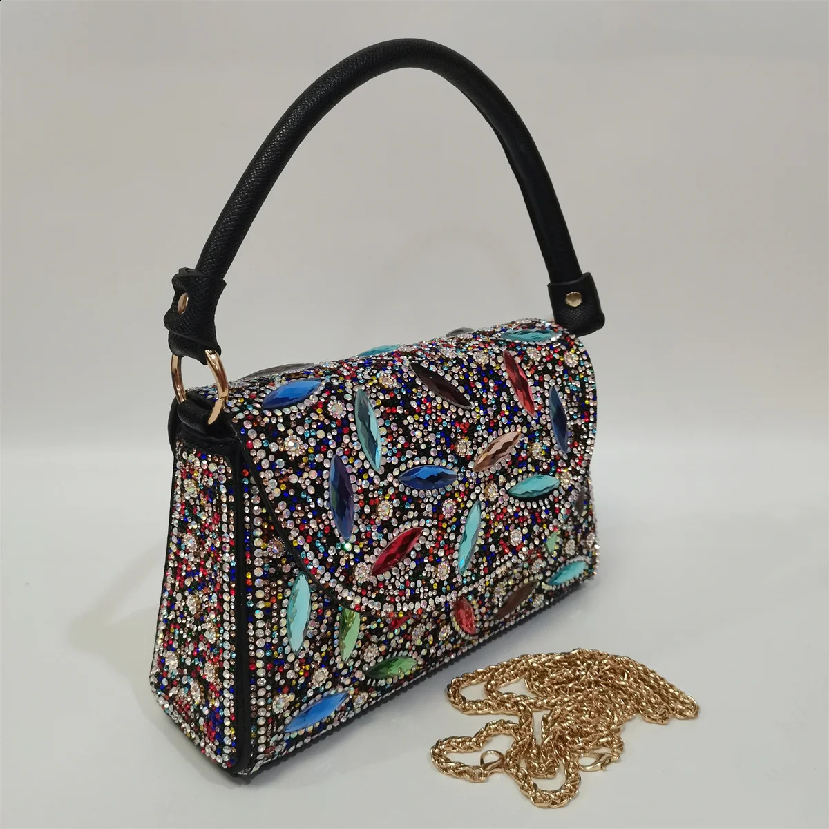 High Quality Women Crystal Clutch Evening Bag Rhinestone Bag Lady Handbags Crossbody Shoulder Bags For Party F1031-2 241231