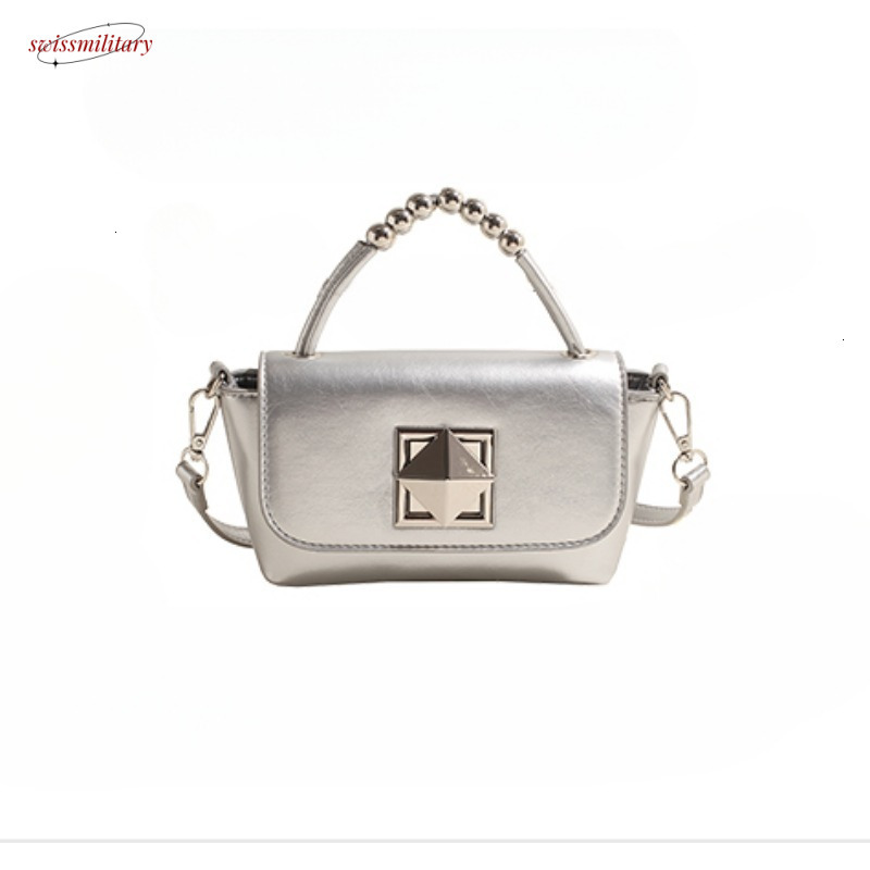 Beading PU Square Hand Fashion Hasp High Quality Compact Versatile Shoulder Bags for Women 2025 Designer Style #36 swissmilitary
