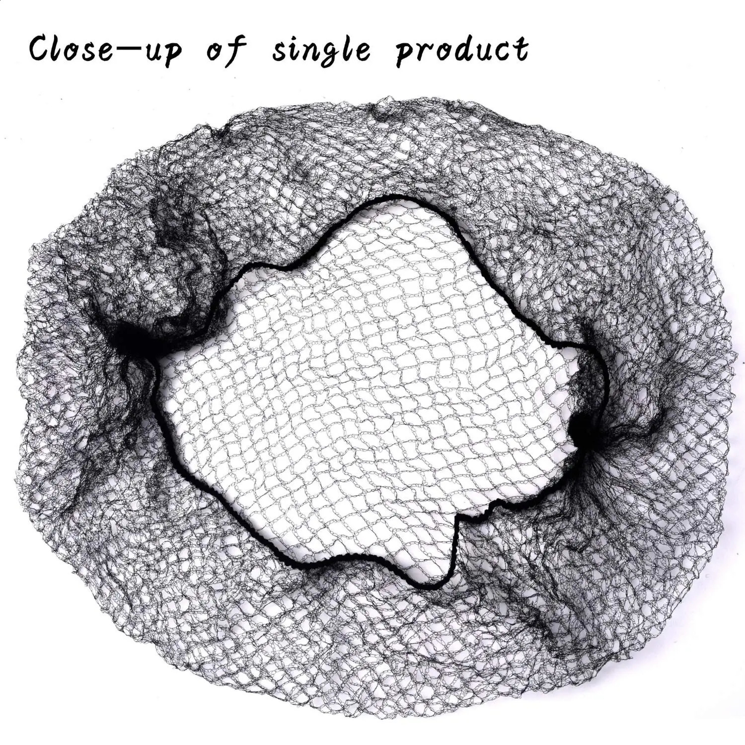 Hair Net 50 Pcs 24 Inches Hair Nets Elasticity Invisible Elastic Mesh for Food Service Ballet Bun Sleeping Women and Wig 241230