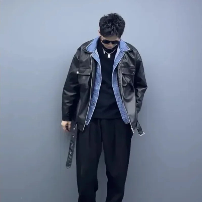 Man Coat Leather In Spring Autumn Jacket for Men Harajuku Joker Clothes Offer Casual Trendy Korean Reviews Many Deals 241230