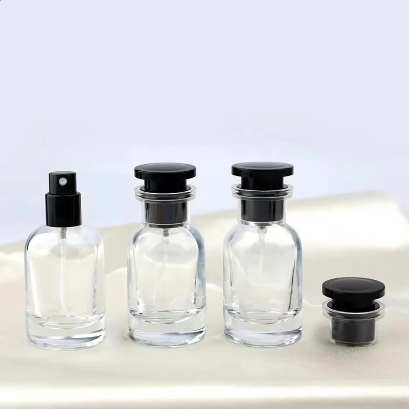 30ml Glass Empty Refillable Perfume Bottle Cylindrical Sub-bottle Travel Portable Parfum Atomizer Containers Sample Bottle 241231