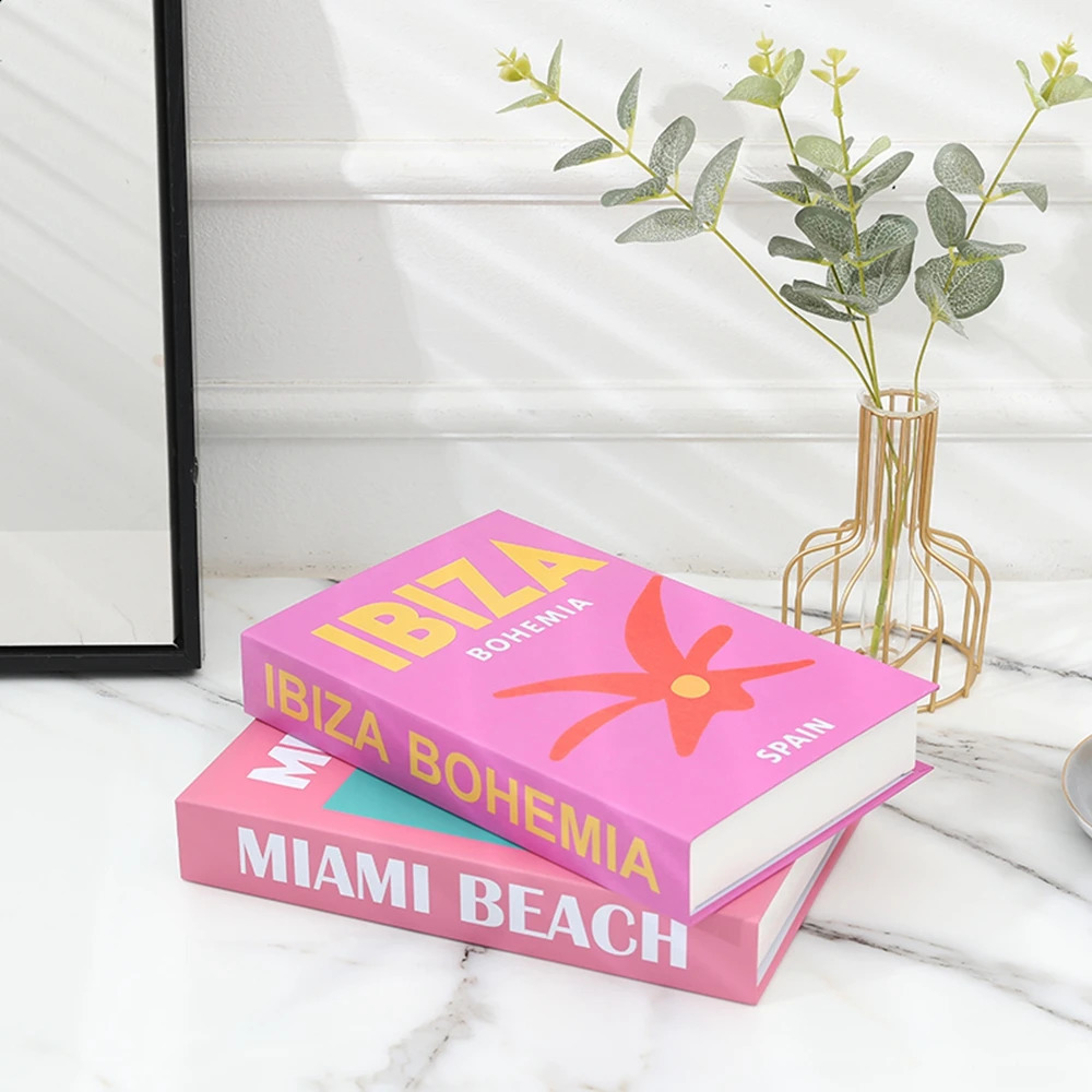 Travel Series Book Decoration Coffee Table Decoration Living Room Fashion Prop Books Home Decoration Model Room IBIZA 241217