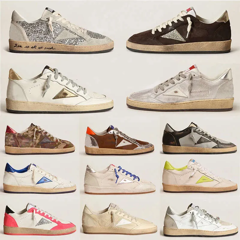 2025 Designer Shoes Old Shoe Loafers Sneakers Super-star S Shoes Leather Italy Dirty Brand Women Men Ball Casual Star Trainers Top One