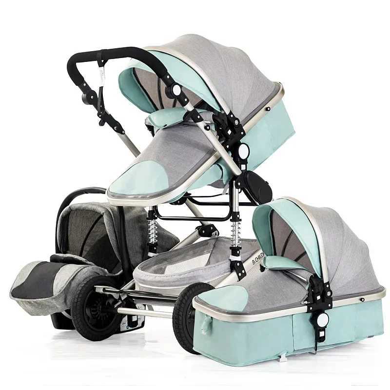 baby stroller 3in1 Luxury High Landscape baby pram portable baby pushchair multifunctional Newborn Carriage double facedXJ241231