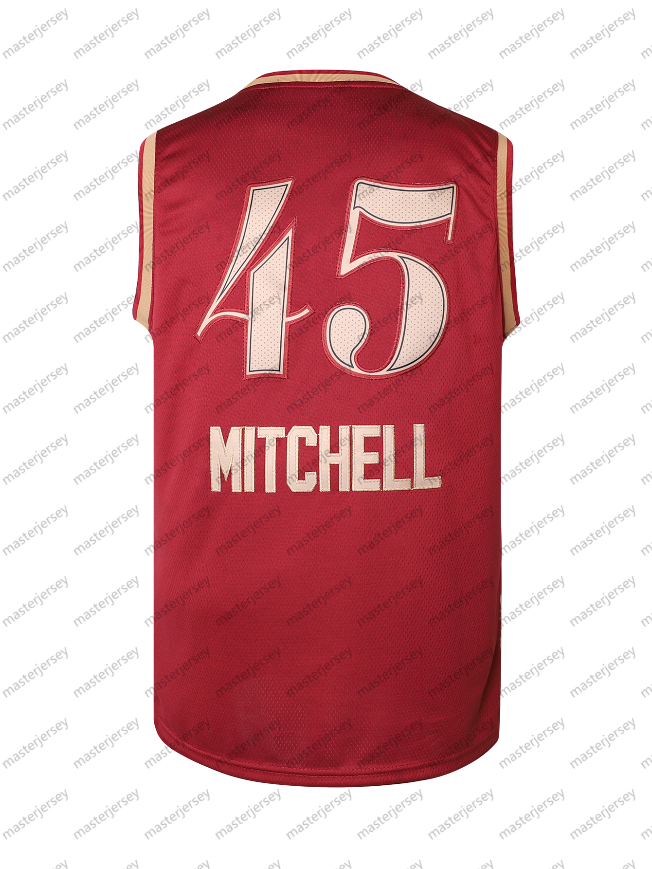 45 Mens Basketball Jersey Sweatshirt - Embroidered Movie Mesh Sleeveless Stitched Spot Goods Jerseys Breathable Slight Stretch Polyester