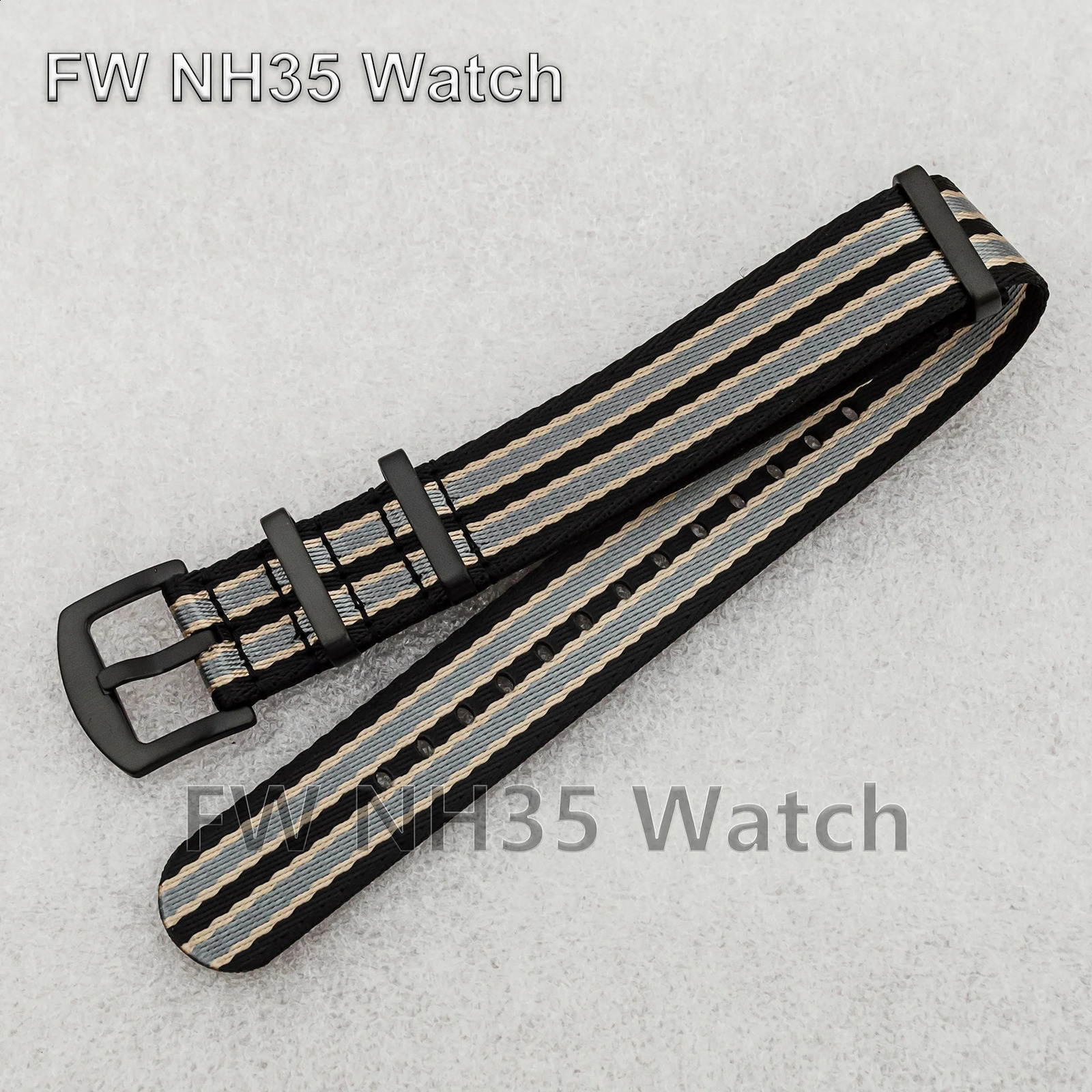 Watch Strap for Seamaster 300 Premium Nylon Loop Band High Quality 20mm Unisex Belt Watch Bracelet DIY Watch Parts Watch Strap 241230