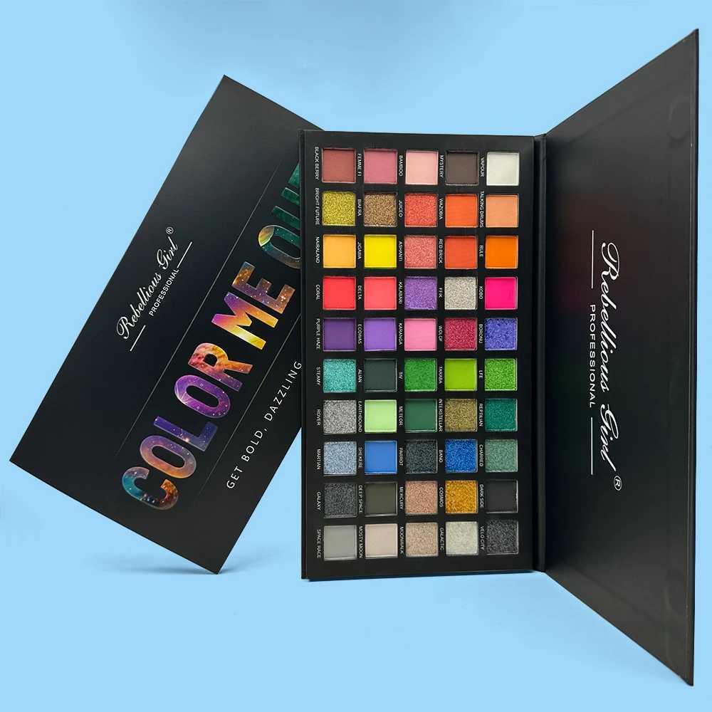 50 color eye shadow matte shimmer cosmetic board High color powder durable waterproof eye shadow cosmetic board W241230