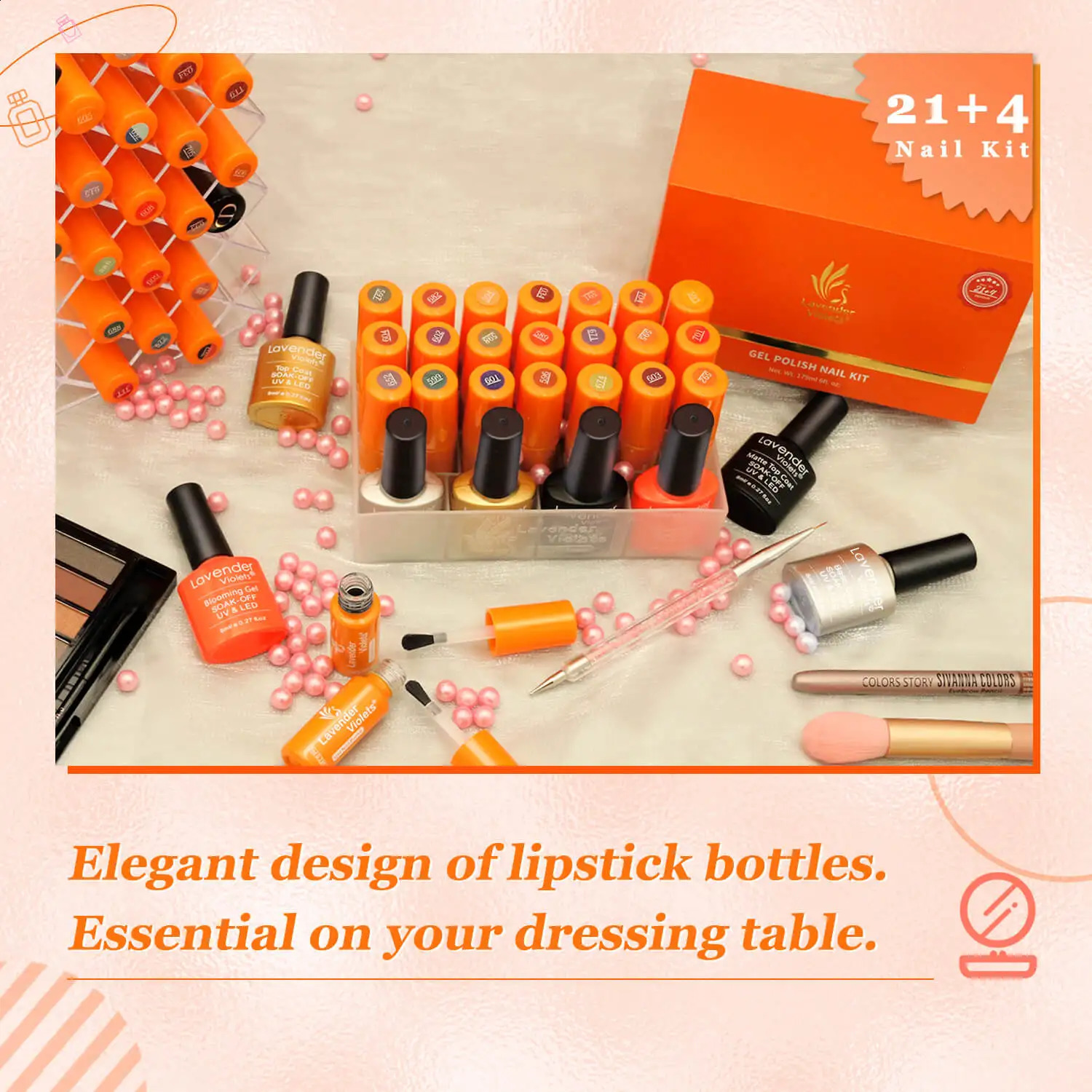 26pcs Gel Nail Polish Kit 21 Christmas Colors and Blooming Gel Base Coat Glossy Matte Top Coat for Nail Art Women Gift Set 241230