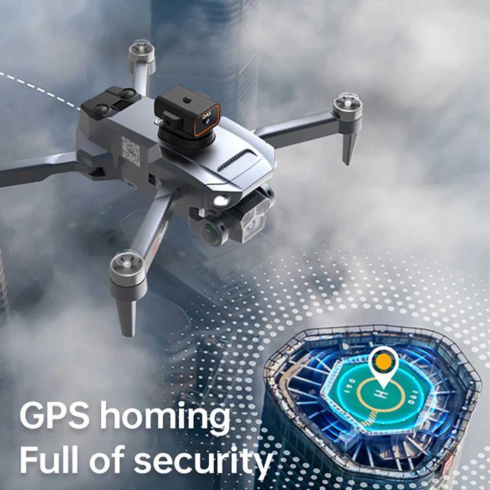 New D27 upgraded version equipped with Sn LCD transmission memory card drone 8K high-definition 5G GPS professional aerial photography RC drone 5KMXJ2