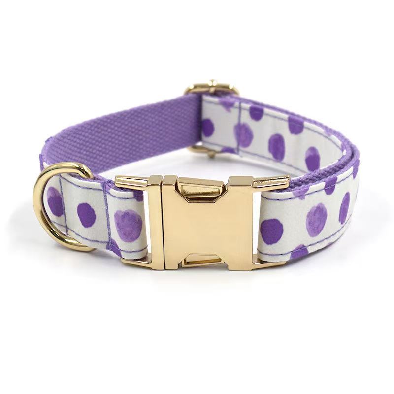 Dog Collars Dog Collars Leash Set ic Presbya Letters Pattern Print Leashes PU Leather Fashion Casual Adjustable Dogs Cats Neck Strap Cute Pet Collar P